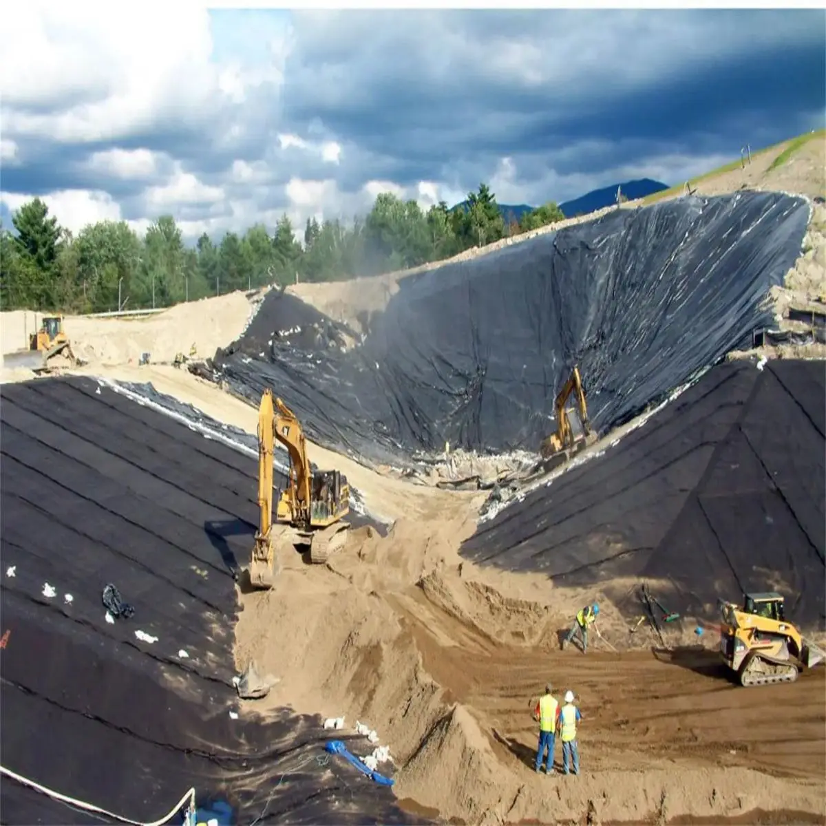 Сделано в Китае геомембрана HDPE черная синяя зеленая для бассейна наземный лайнер наружная