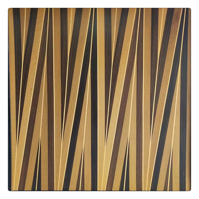 New Creative design of Natural wood veneer Fancy Plywood  For Tv Wall & Hotel Decoration