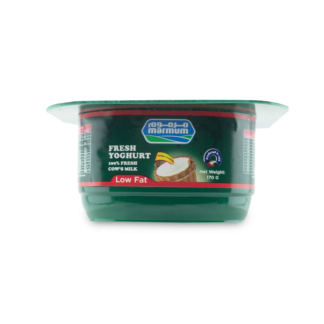 High quality dairy products LOW FAT YOGHURT - 170 GM Marmum Dairy Farm Wholesale UAE Manufacturer