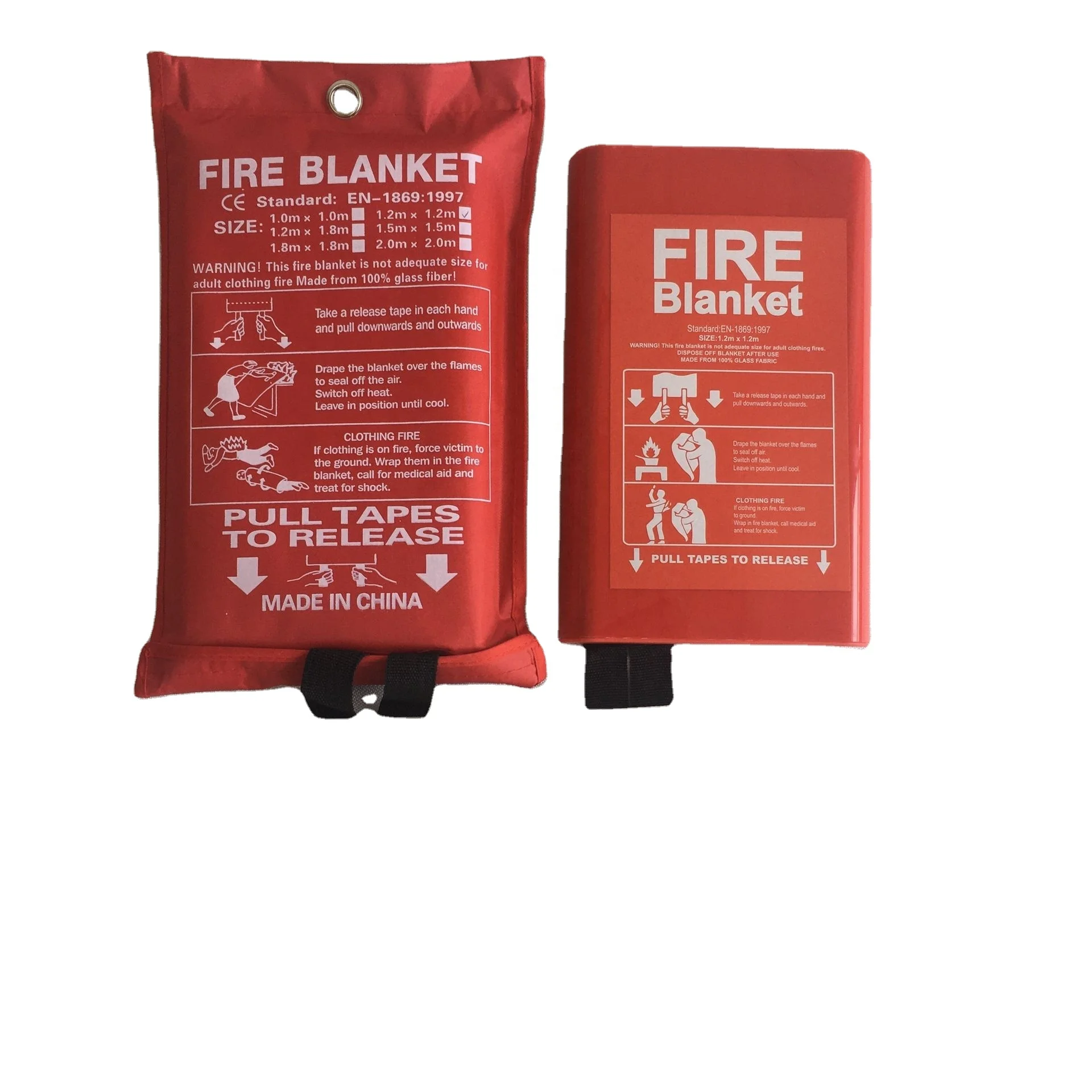 Low Prices 1mx1m Home Safety Emergency Welding Fiberglass Fire Blanket