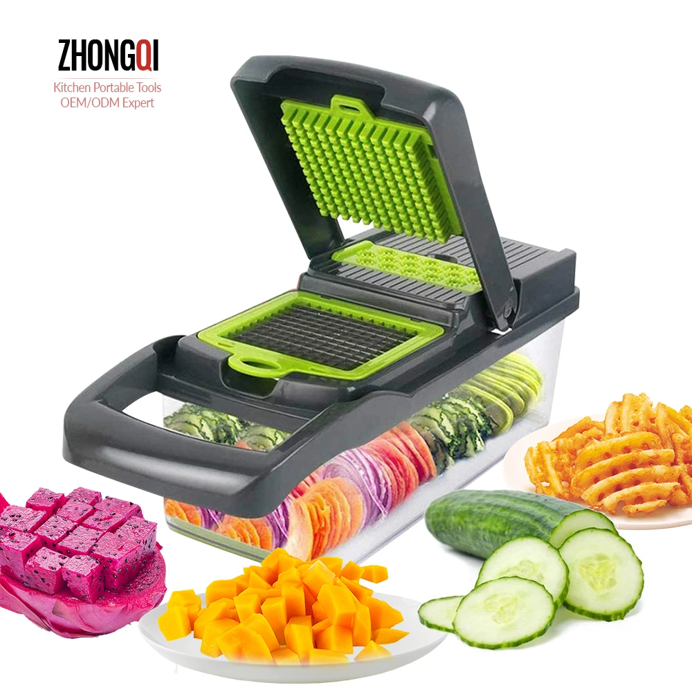 Best Professional 9 In 1 Amazon Progressive Multi-purpose Vegetable And Fruit   Easy Manual  Chopper