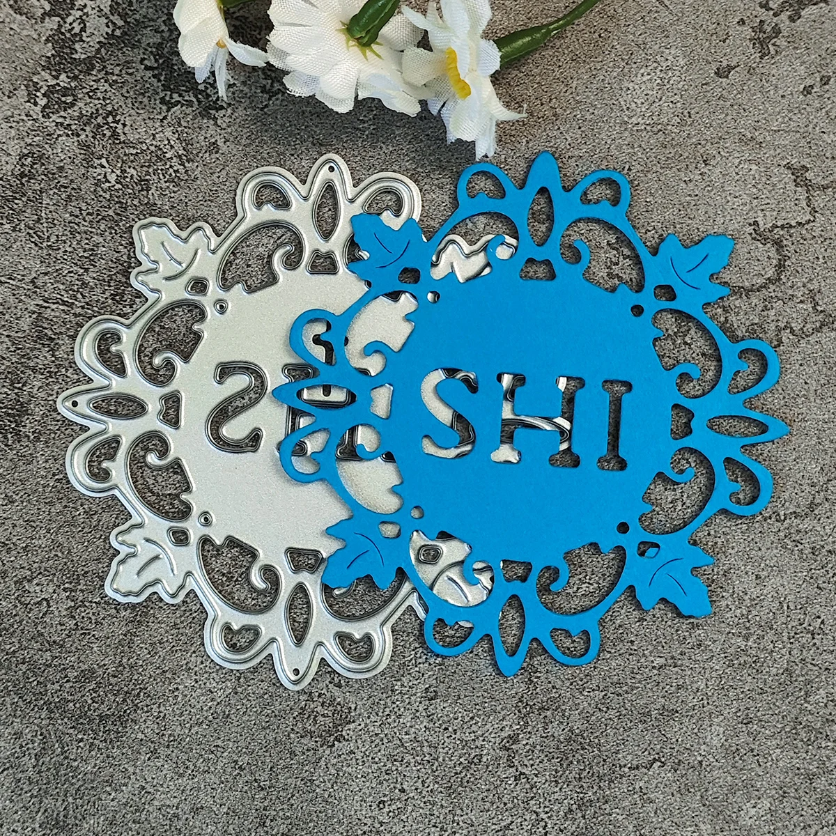 AAGU New Metal Cutting Dies Mould Scrapbooking Cutting Die Invitation Card Deers Flower Circle Craft Paper Cutting Die