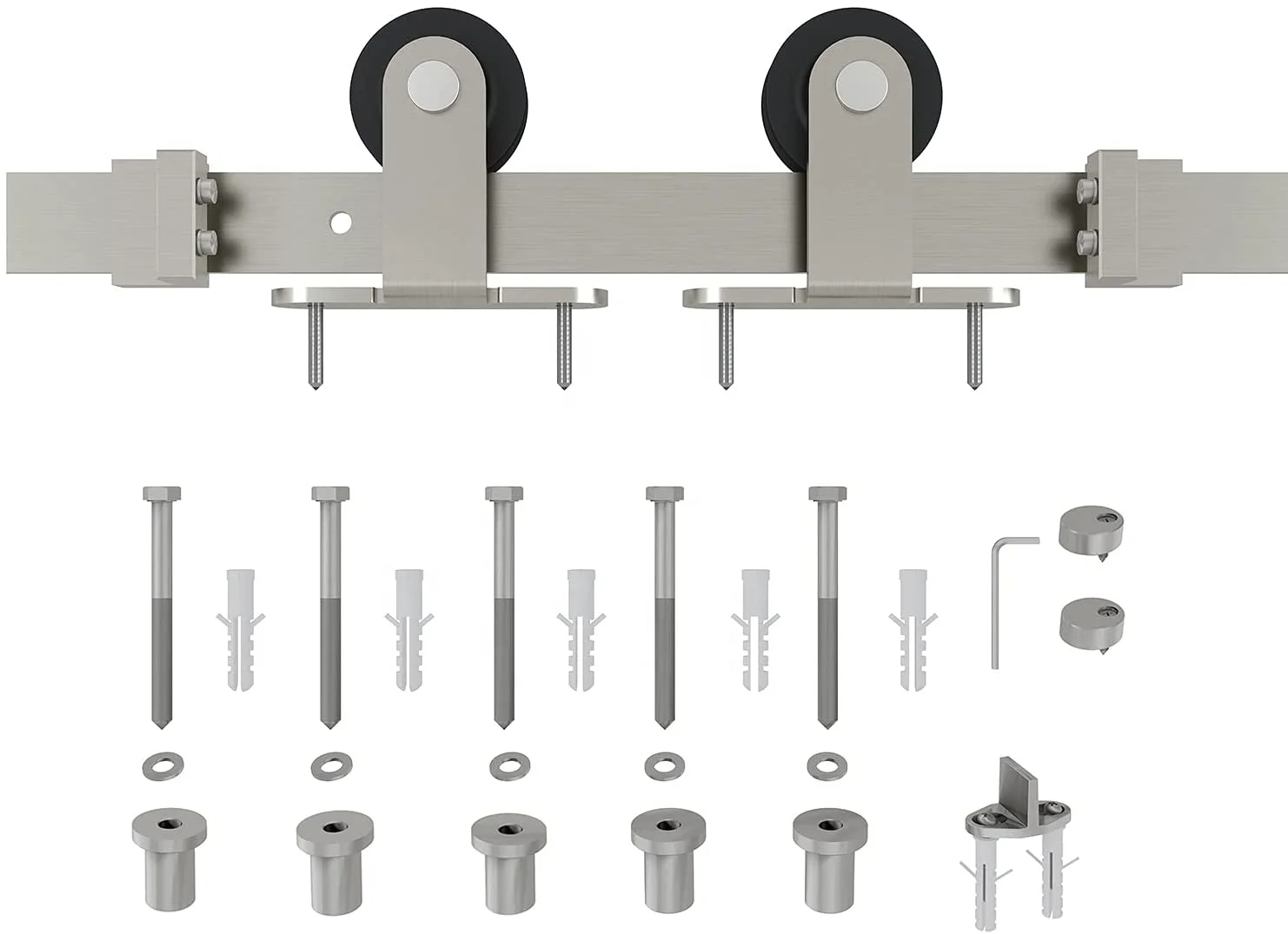 Modern Interior Sliding Barn Door Hardware / steel sliding gate wheel steel roller