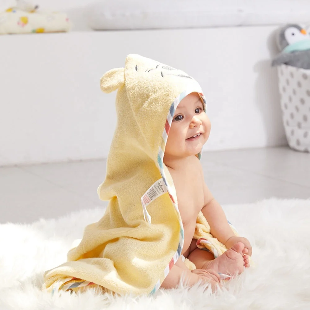 Towel Cotton Hooded Beach 100% Bathrobes Boy Fleece Girl Romper Mat Rompers for Baby Blanket with Hood Bamboo Travel Woven Plain