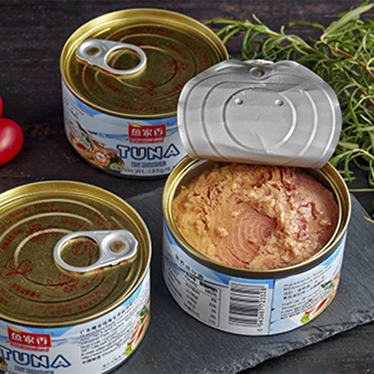 Fresh Canned Foods Delicious Tuna Canned In Vegetable oil Canned Tuna In Brine 185g