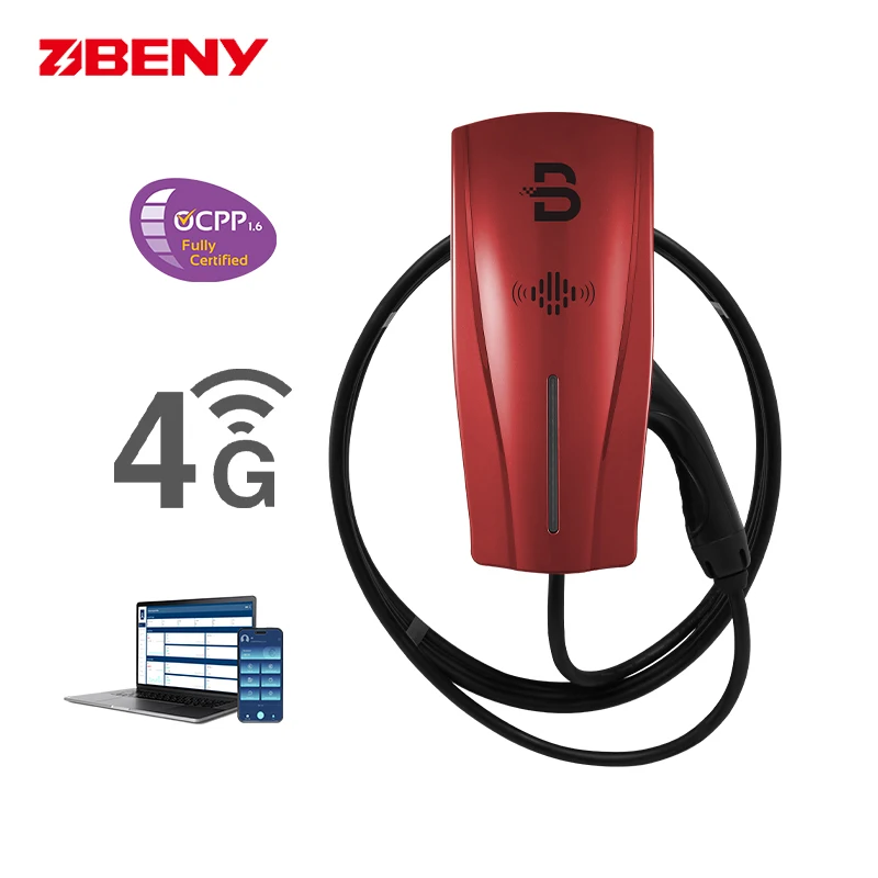 BENY AC EV Charger 32a Type2 Wallbox 7kw 22kw RFID WiFi/APP Smart App Ev Charging Station With DLB Optional