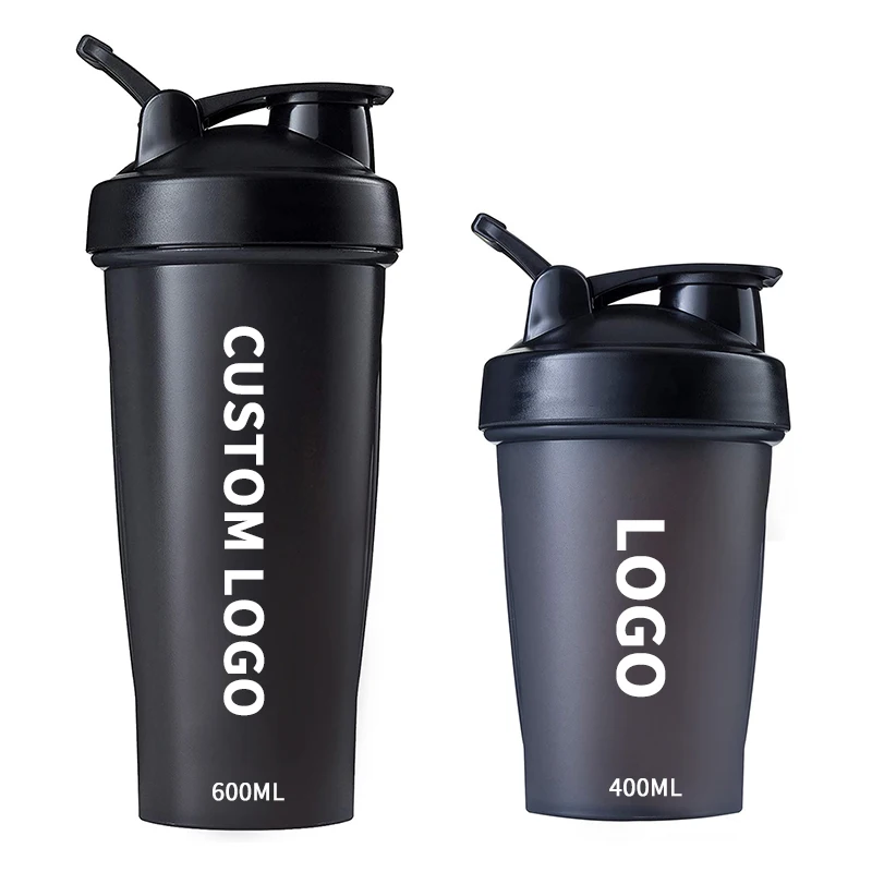 Wholesale High Quality Clear Water Bottle Blender 400 600 1000 ml plastic Classic Gym Portable Protein Blender Shaker Bottle