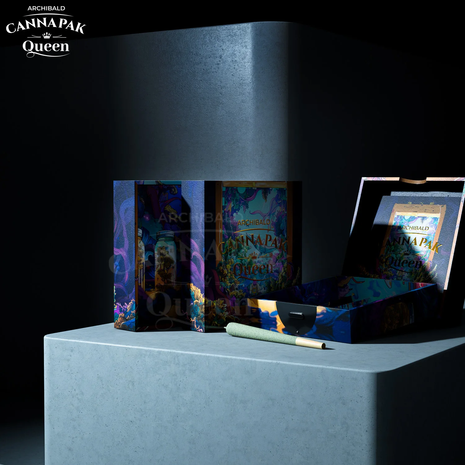 Premium Custom Drawer Cart Box Holder Slide Pull Empty Cartridge Packaging with EVA Insert