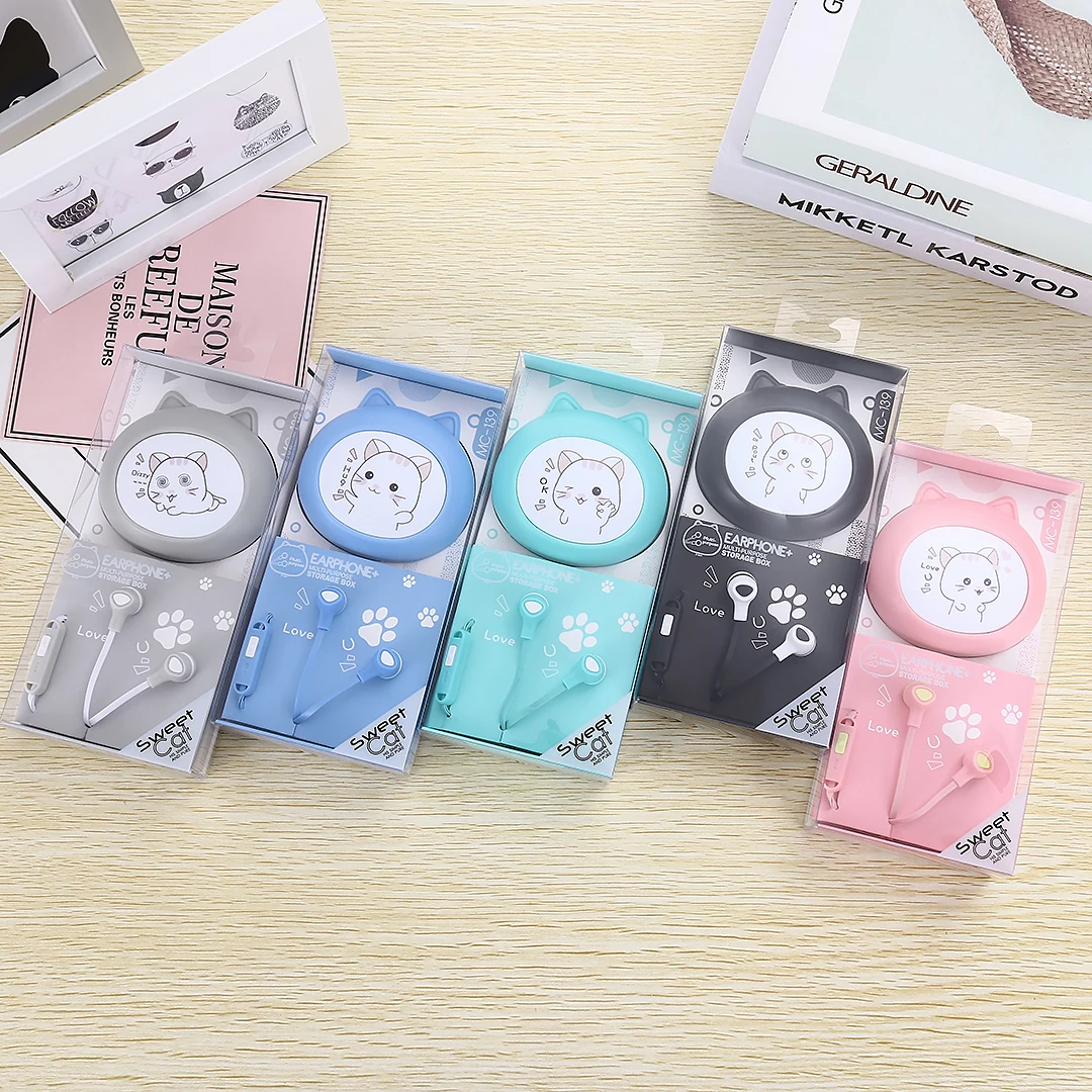 Wholesale Best Price In-Ear Mini Headphones 3.5mm Wired Stereo Original Color Earphone With Mic