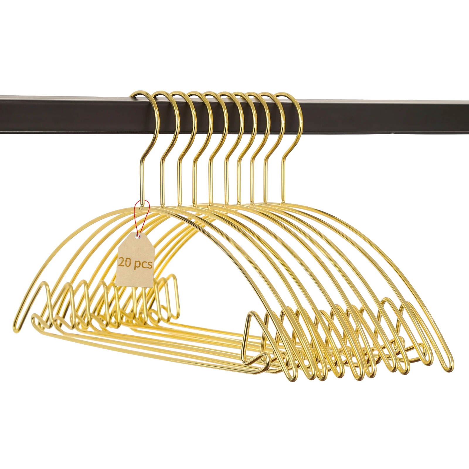 Luxury Metal Coat Clothes Hangers Rose Gold/Gold  Multifunction Dry Clothing Hangers