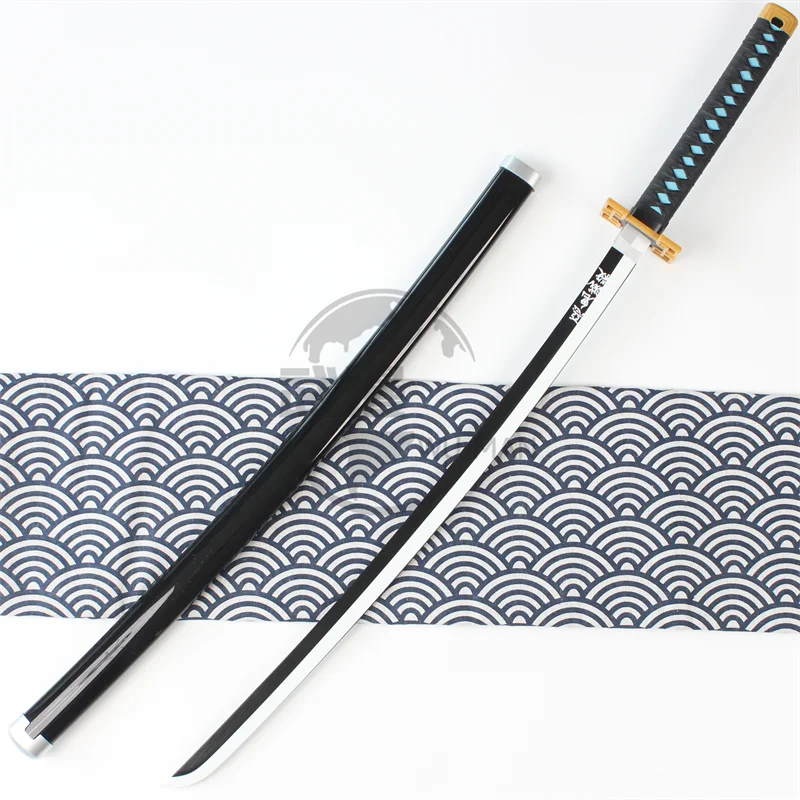 Wholesale japanese demon slayer katana swords Tokiyo Muichiro bamboo wood toy swords for adult cosplay