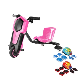 New kids outdoor toys gift 36V electric drift trike 360 3 wheel scooter with light