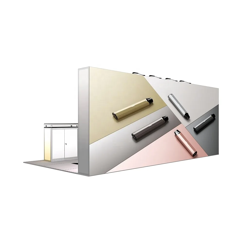 10x20ft Quality Aluminum Profile SEG Fabric Shelves Rack Light Box Stand Modular Backlit Advertising Display Booth Exhibition