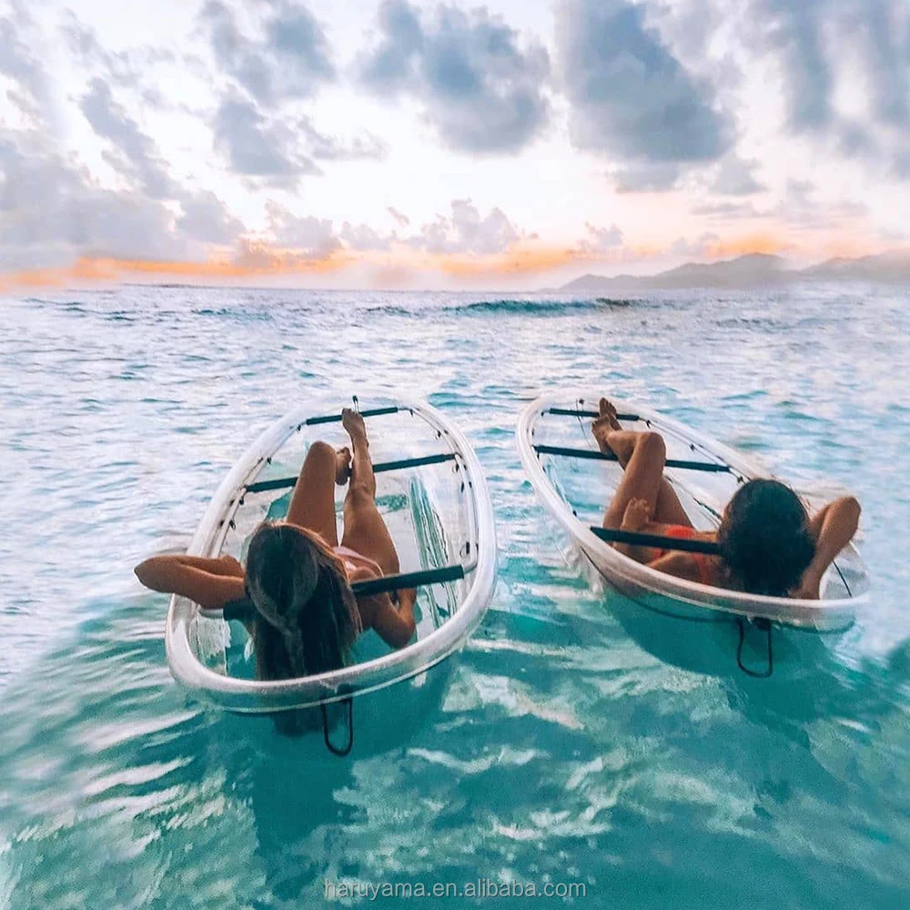 Single Solo Ship Kayak Fishing Different Types Clear Canada Transparent One Persons Crystal Polycarbonate Kayak
