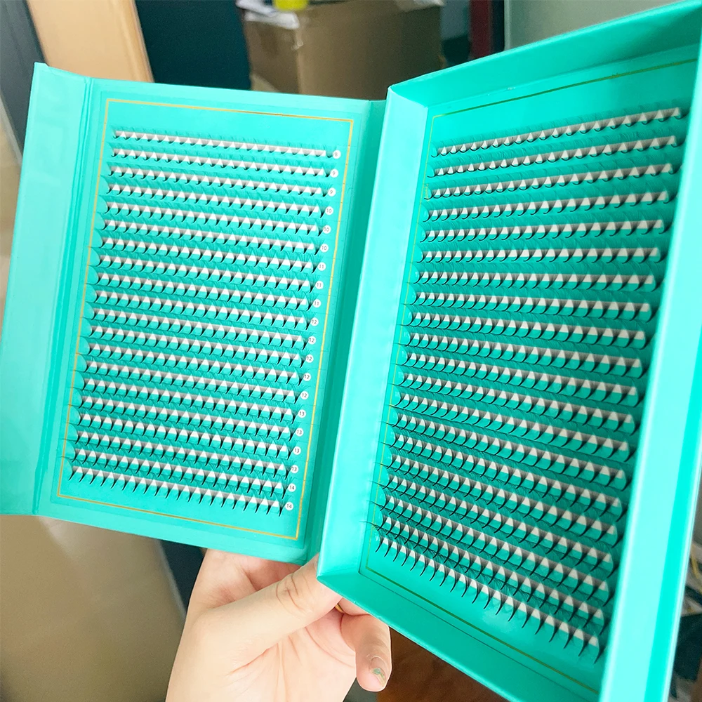 Abonnie Private Label 0.03 0.05 0.07mm Premade Fans Eyelash Extension 5d 6d 10d 14d Lashes Fan Premade Mixed Silk Promade Fans