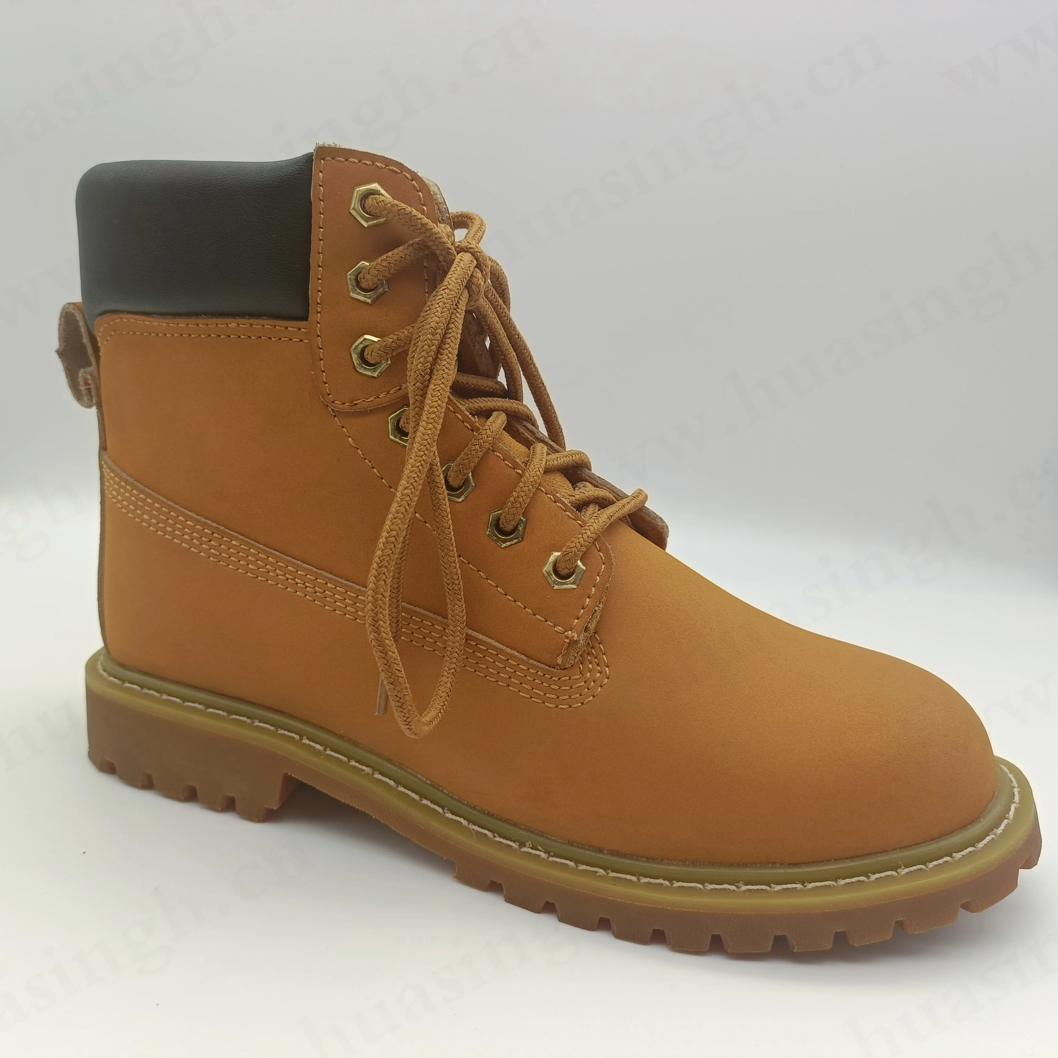 XC, nubuck polo style honey color ankle boots goodyear welt work boots for men and women HSB229