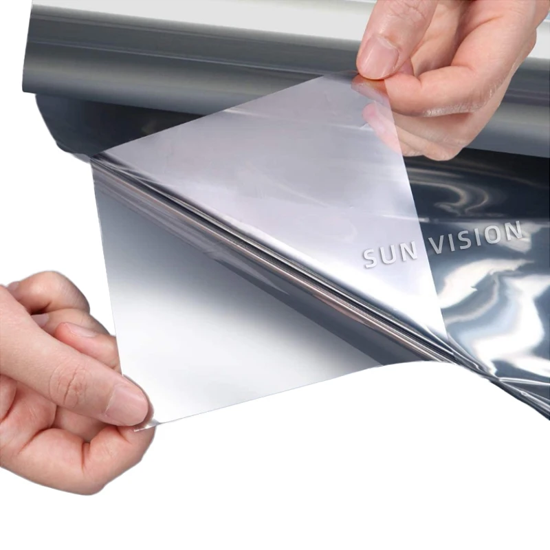 UV Rejection Heat Resistance Building House Window Glass Solar Tint Film One Way Vision Window Film
