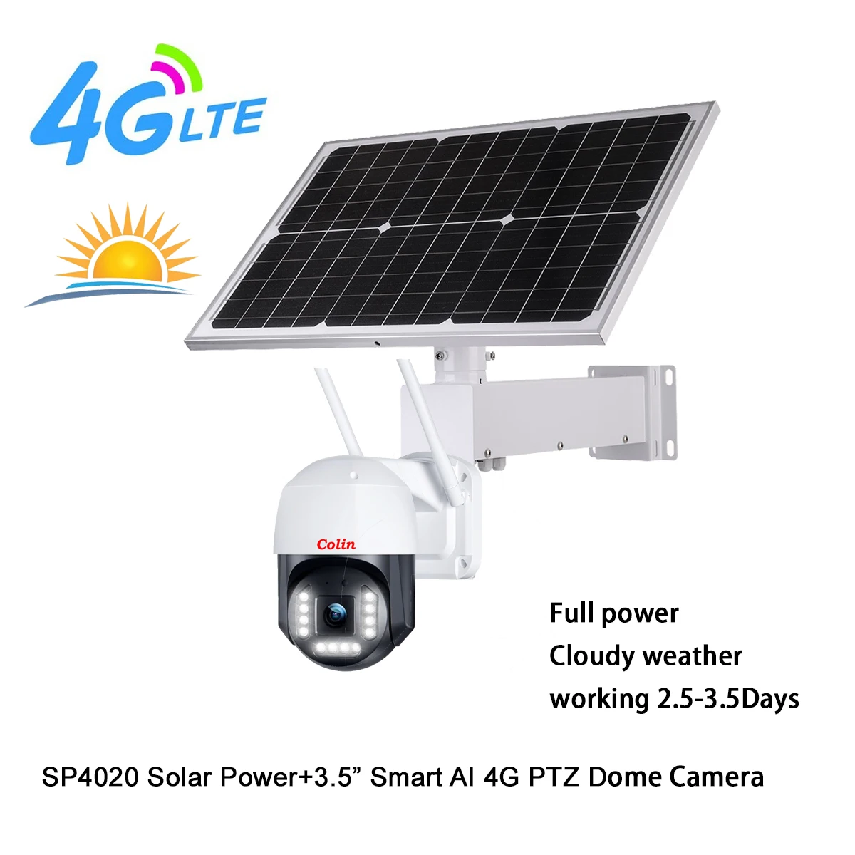 UN38.3 CB test Cellular 20AH 222WH li battery 40W solar 4g sim card ptz auto tracking cctv camera and dvr power supplier outdoor