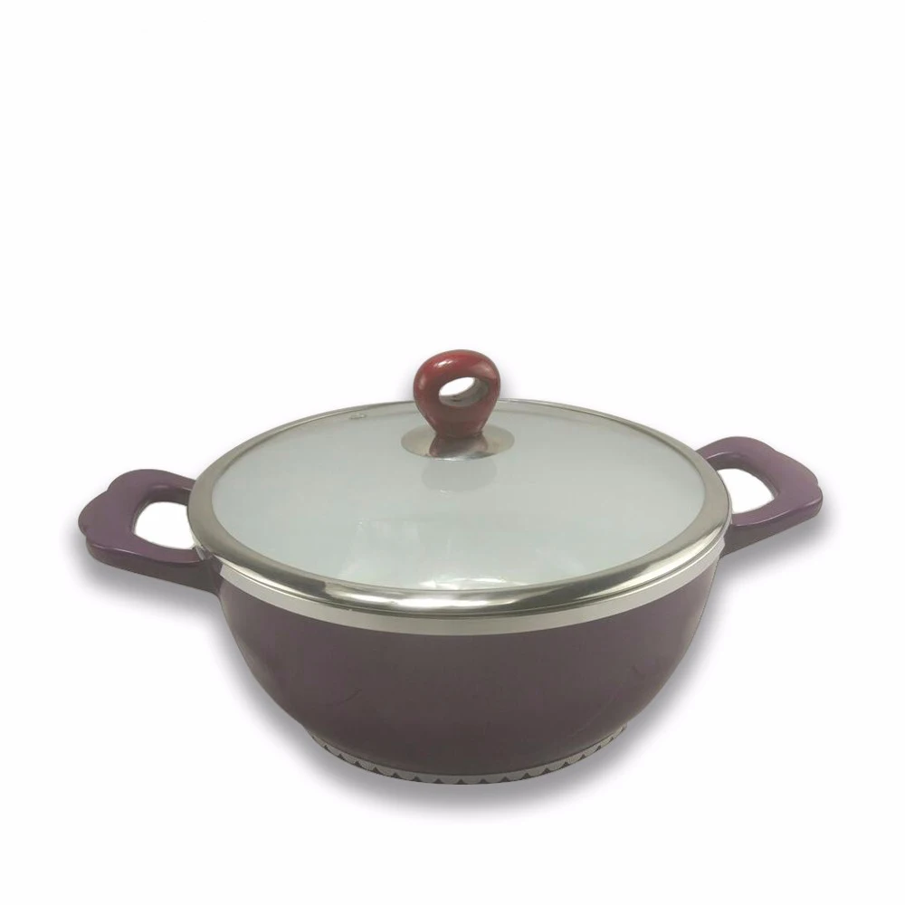 Food Safe 26cm Cheap Aluminum Hot Sale Round Hotcase Casserole With Lid