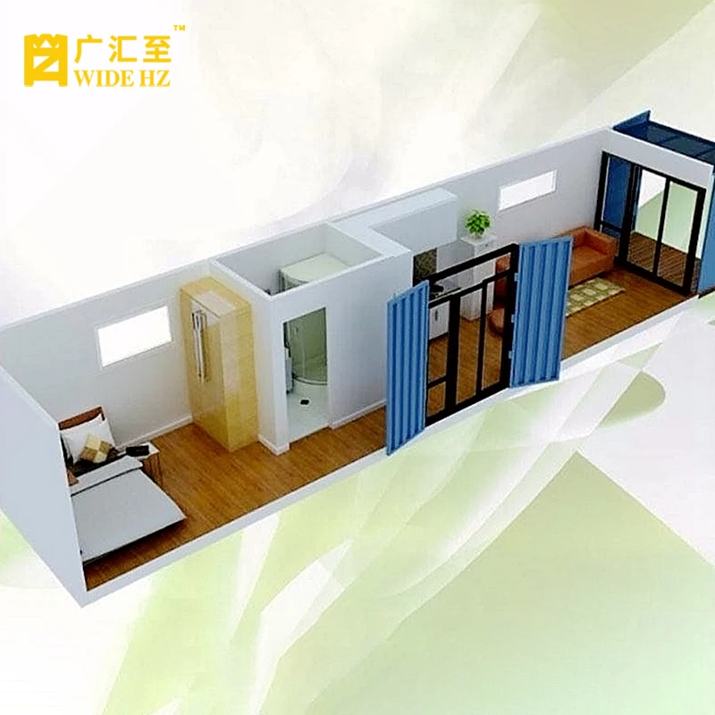 
Sandwich panel prefab house prefabricated container building houses detachable 2 bedroom house 