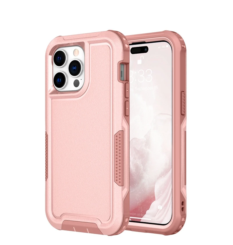For iPhone 14 Pro Max mobile phone Cover 3in1 PC + TPU Material Anti-drop Anti-slip Mobile Phone Protective Case