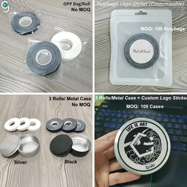 Custom 1cm x10 M Thumb Sports Rigid Strapping Protection White Black Bandage Nastro Brazilian Jiu Jitsu Finger BJJ Tape