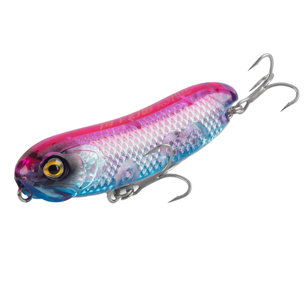 Kingdom Pencil Fishing Lure 3D Laser Paint Factory Price Floating Pencil Bait Wholesale Topwater Hard Pencil Lure For Freshwater