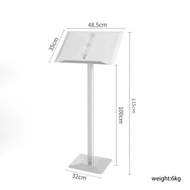 Restaurant Menu Display Stands A4 Brochure Advertising Sign Stand Door Floor Stand Metal Sign Holder Dish Brand Publicity Rack