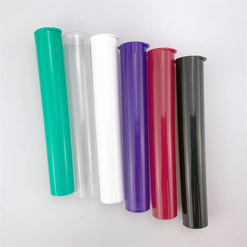 Custom 19*116mm Plastic Pre Tube Child Resistant Pop Top Tube for Packing