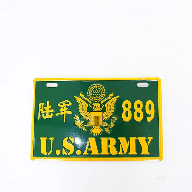 Manufacture Reflective Film Embossing Motorcycle Number Plate Number Metal Aluminum Car plate Sign License Plate