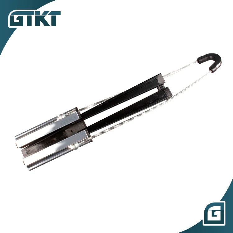  Fiber optic cable tension wire clip Aluminum Alloy Insulated Clamp Cable Metal Steel of fiber