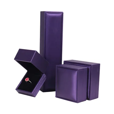 Luxury silk inside wholesale high end gold luxury custom logo Leather jewellery boxes packaging necklace earring jewelry box