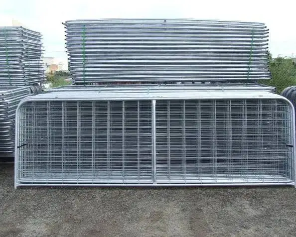 Robust Farm Gate with Heavy-duty Tubular Frame for Superior Strength and Longevity in Rural Areas