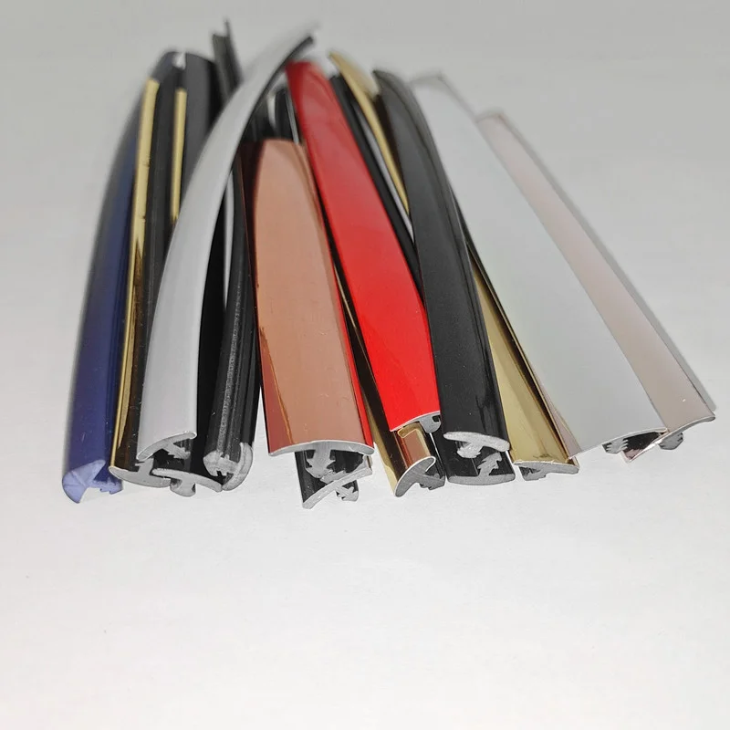 T shape pvc edge banding for aluminum channel PVC T Profile Edge Banding hard Wardrobe Door And Decoration Strip Rubber