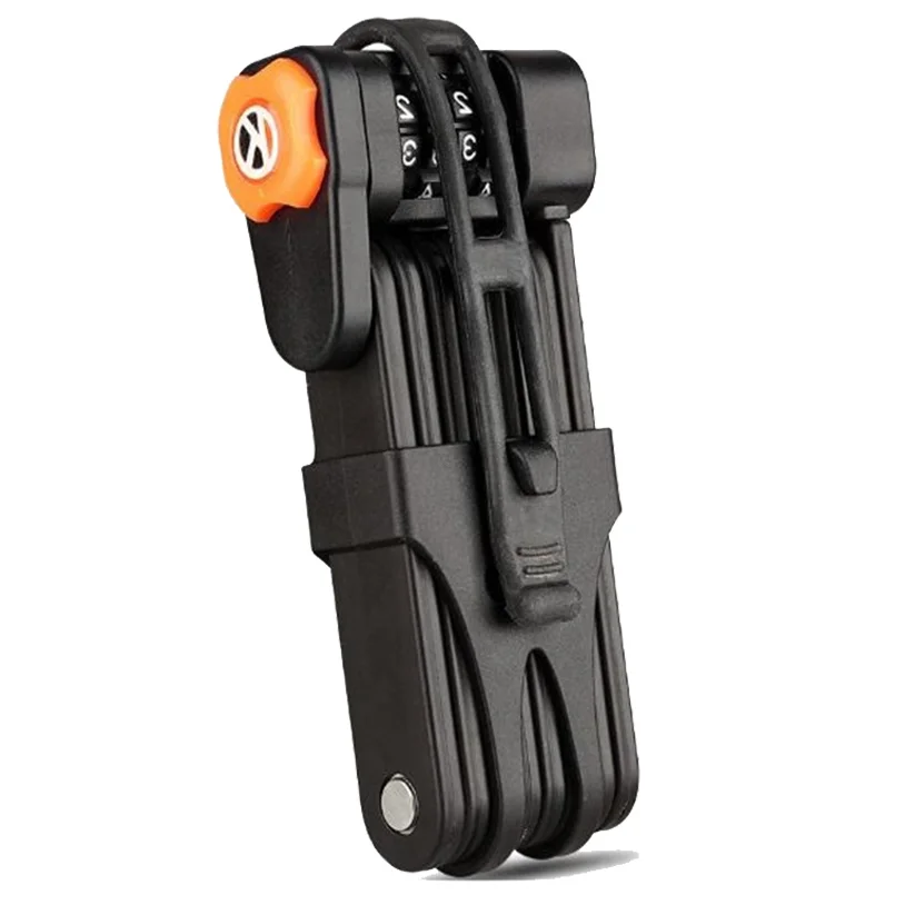 Wildmx Heavy Duty Anti Theft Ebike Lock Foldable Bicycle Lock Folding Bike Lock with Mounting Bracket