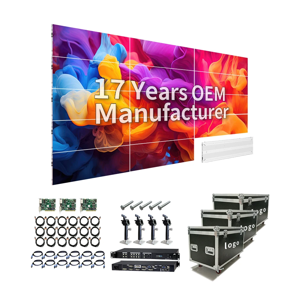 RAYBO Indoor 20mm Ultra Thin Led Wall Panel Screen Video Wall Fixed Installation Newest P1.9 P2.6 P2.9 P3.91 Indoor Led Display