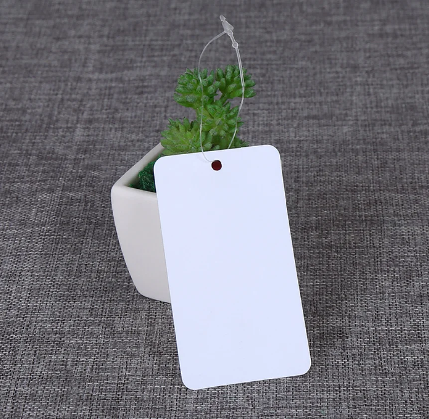 Custom color plastic card pvc  waterproof tag, Garment Hangtags