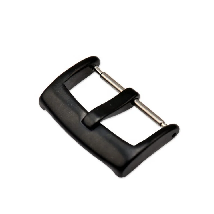 Durable 16mm 18mm 20mm 22mm black and silver metal watch clasp buckle watch strap buckles