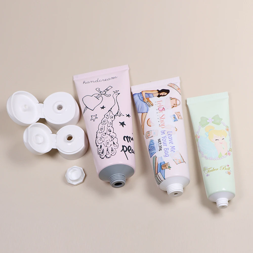 Custom Printed Plastic Skin Care Packaging for Body Lotion Face Cream Hand Cream-Soft PE Cosmetic Tubes-for Shampoo as Well