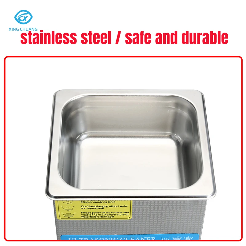 Professional Ultrasonic Cleaner Stainless Steel for Jewelry Gold Silver Watch Diamond Small Parts Glasses Cleaning Machine