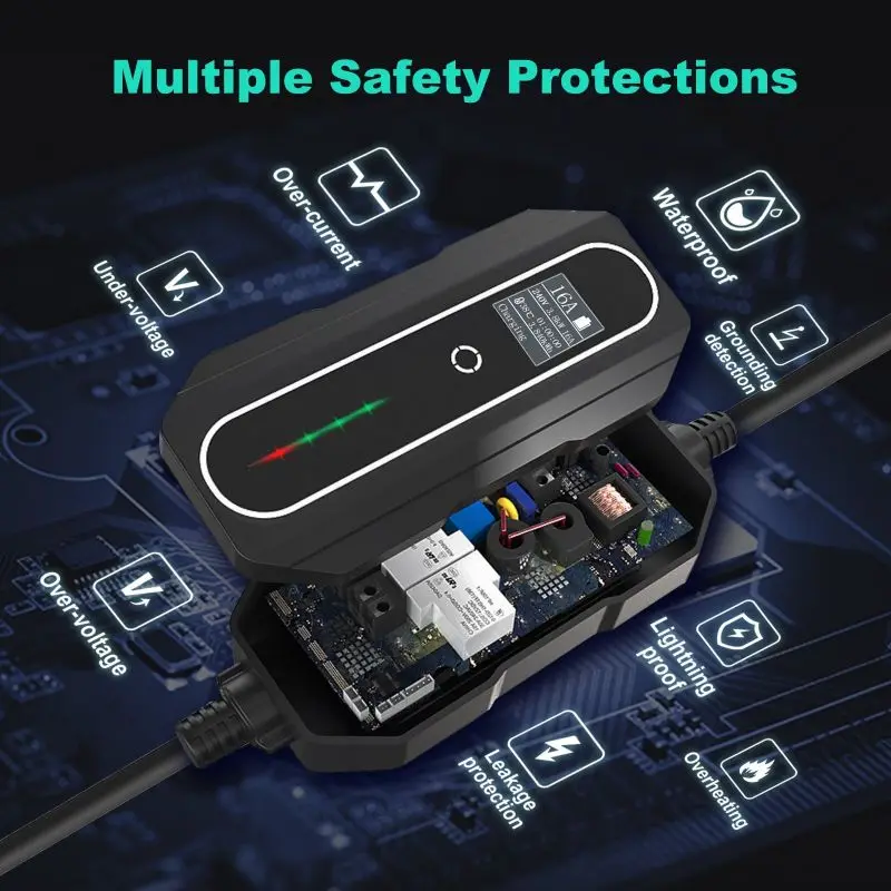 Hot Sale Various specifications low price portable eu ev charger 16a ac ev portable charger type 2