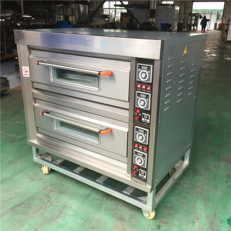  400c коммерческий электро-2 слоя Профессиональный выпечки пиццы печи высокотемпературные для газовая