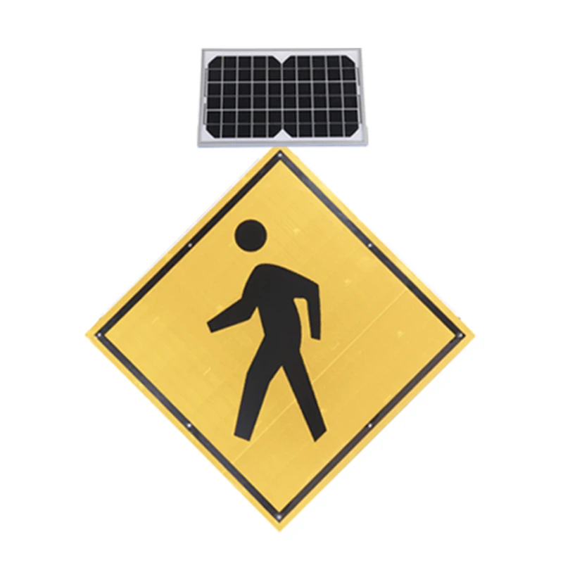 Arabic chevron directions IP65 waterproof solar led road warning signs