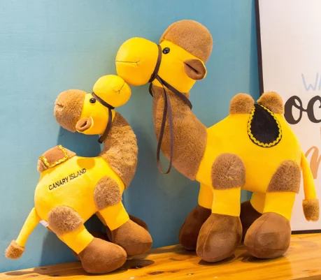 free sample stuffed plush camel toy/2020 promotion custom logo desert camel toy/20cm 30cm high quality OEM camel animal toys