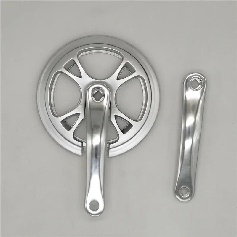 44T  Fixed Gear Single Speed Bicycle Flywheel Crankset Road Bike Aluminum  Alloy Crankset  Bicycle Crank &  Chainwheel