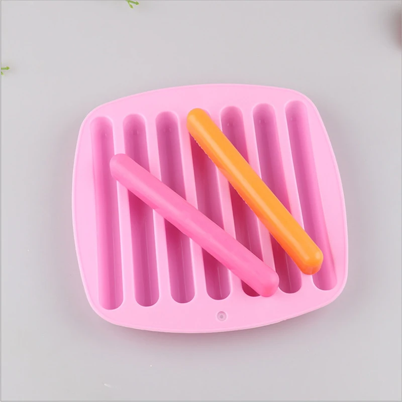 7 Finger Biscuit Silicone Mold For Chocolate Candy Fingers Biscuit Cake Form Pastry Stick Cookies Cake Baking Decoration Tool