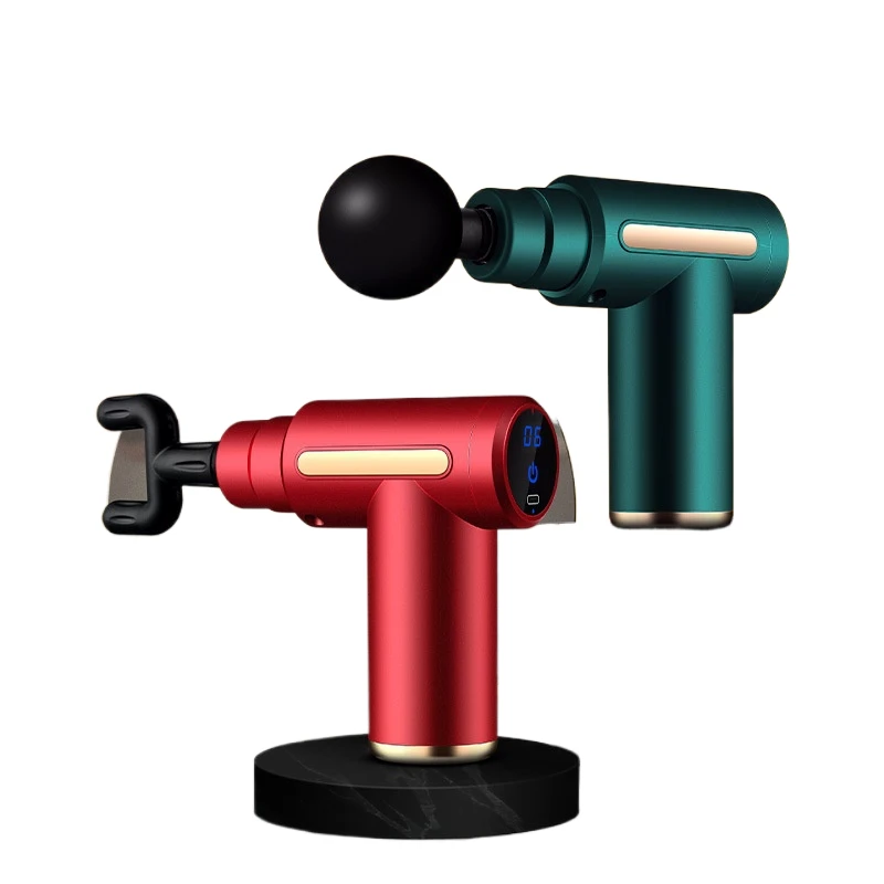 2024 Best Mini Fascial Gun Cordless Handle Sports Percussion Deep Tissue Percussion Muscle Vibration Body Muscle Massage Gun