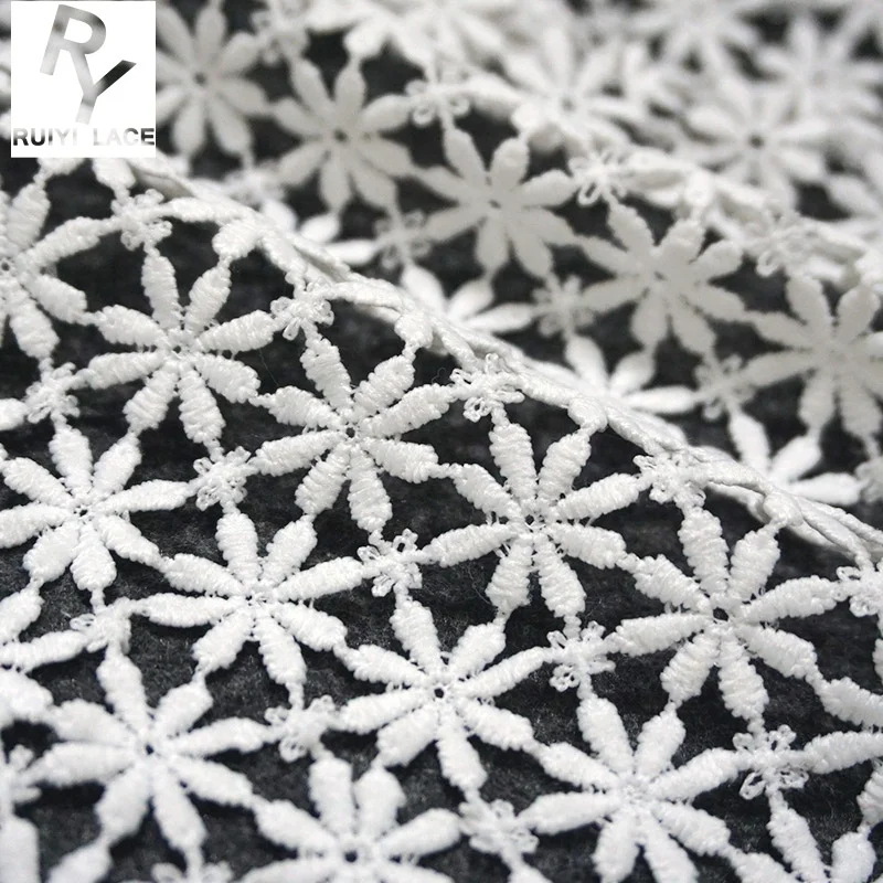 
 Производители прямой обуви Ткань Молоко шелк Водорастворимая Вышивка Кружева  