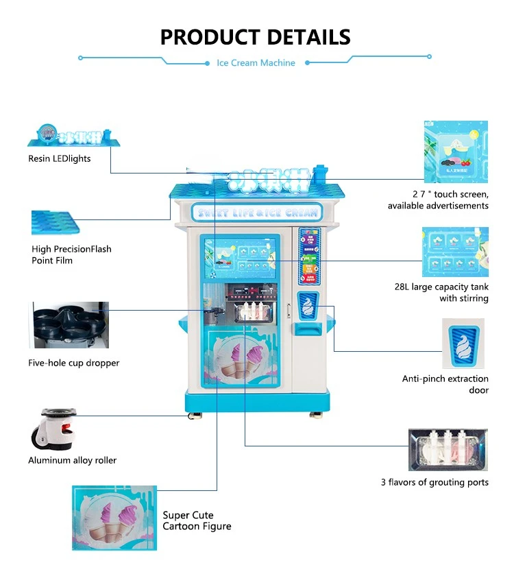 OEM Ice Vending Machine Commercial Automatic Ice Vending Machine