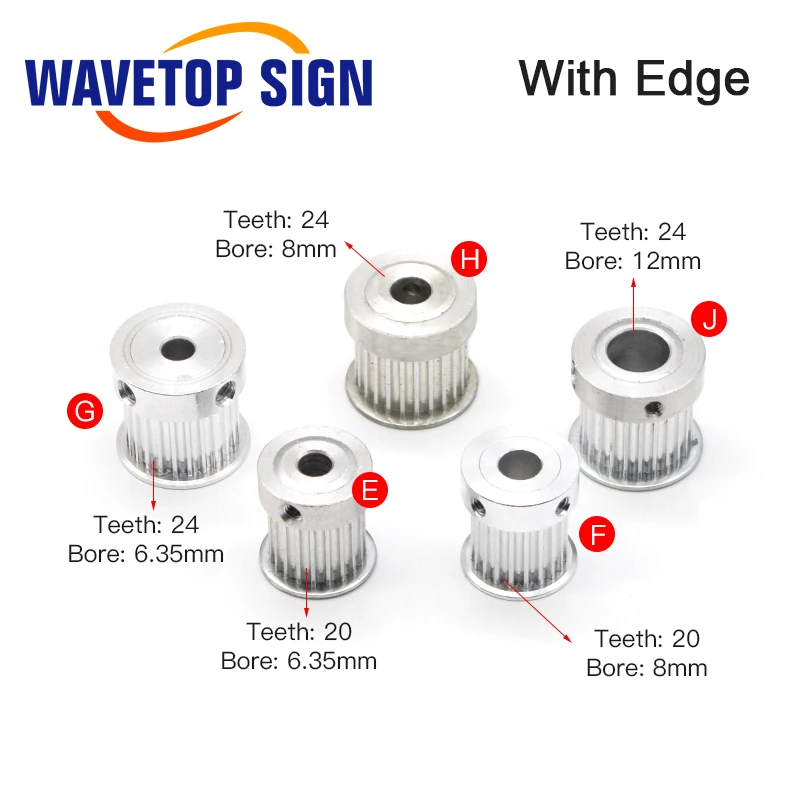 Зубчатый шкив WaveTopSign HTD3M зубчатый синхронный 20 24 зубца ширина 15 мм отверстие 6 35 8